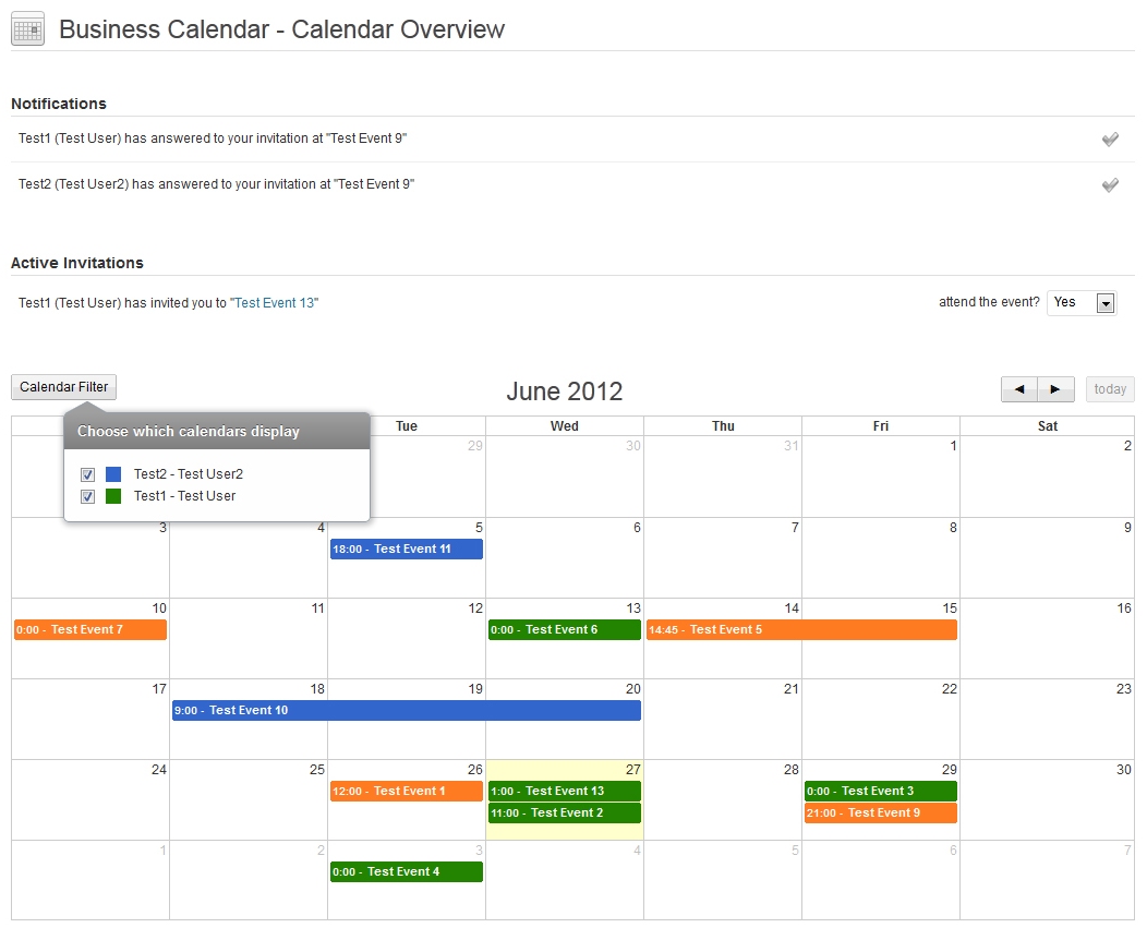 Business Calendar WordPress Internal Calendar by LCweb CodeCanyon